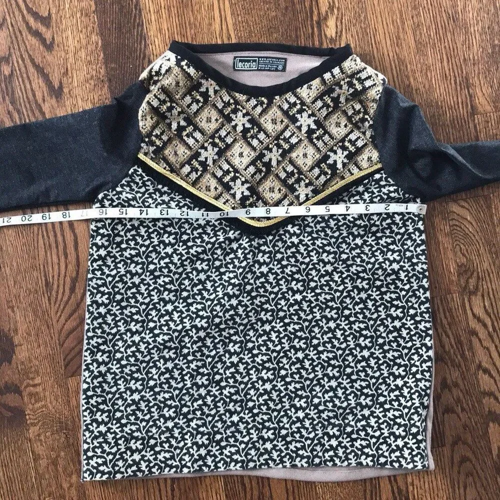 Black‎ gold handmade sweatshirt for boys girls unisex tribal inspired7/8 years